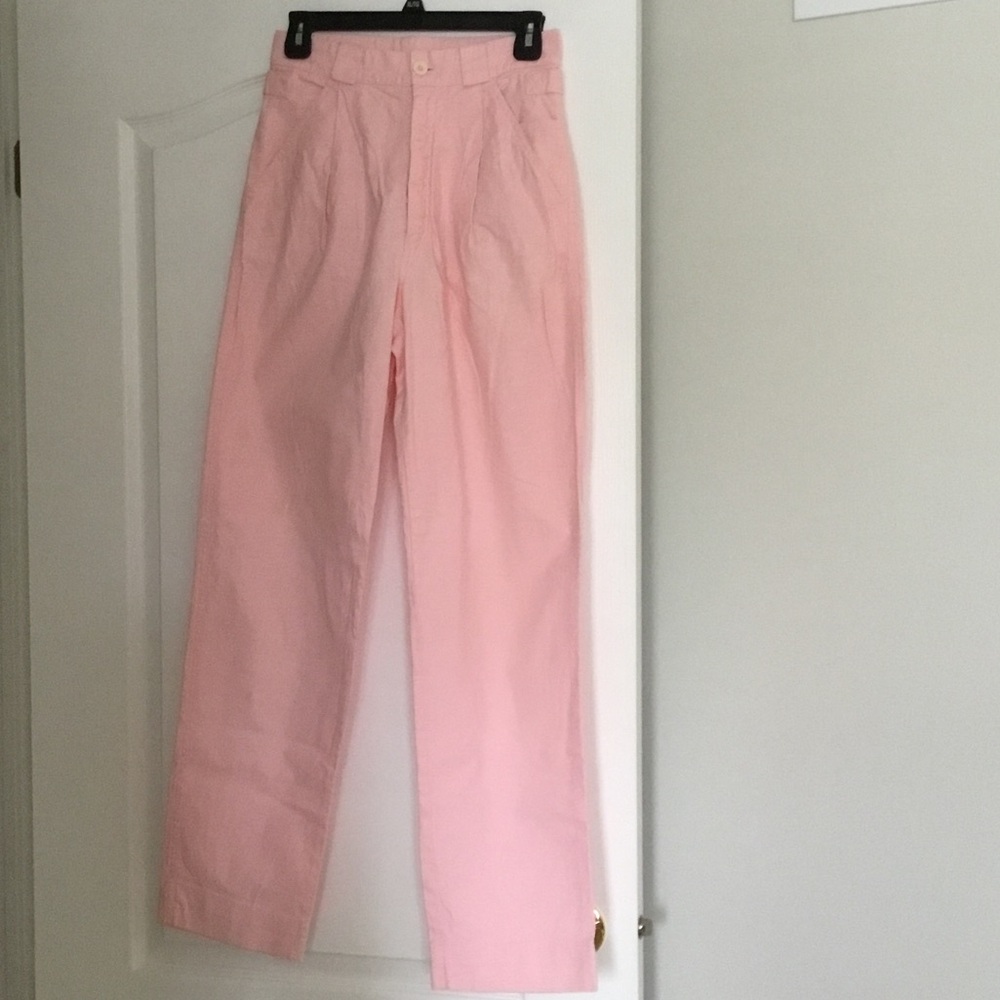 Women’s Pink Classic Straight-Leg Pants